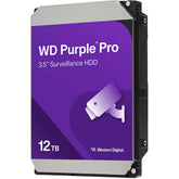 Wd 12tb Wd Purple Pro Surveillance Hard Drive 3.5" Sata 7200 Rpm 512 Mb Cache - CompuMe